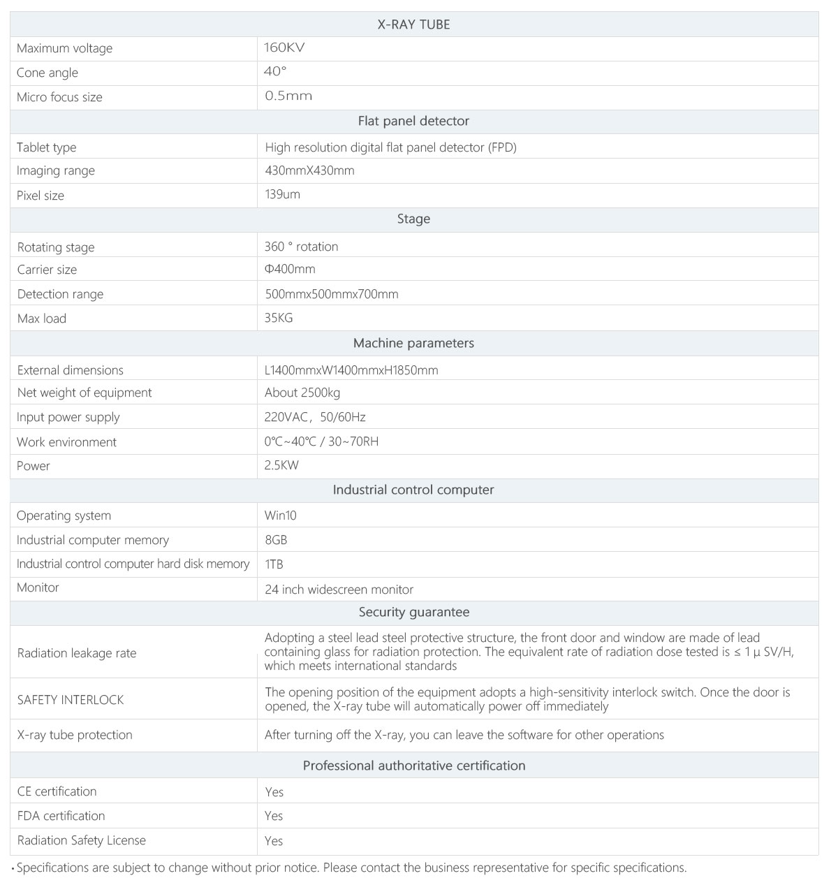3D x-ray inspection machine 3D x-ray inspection machine