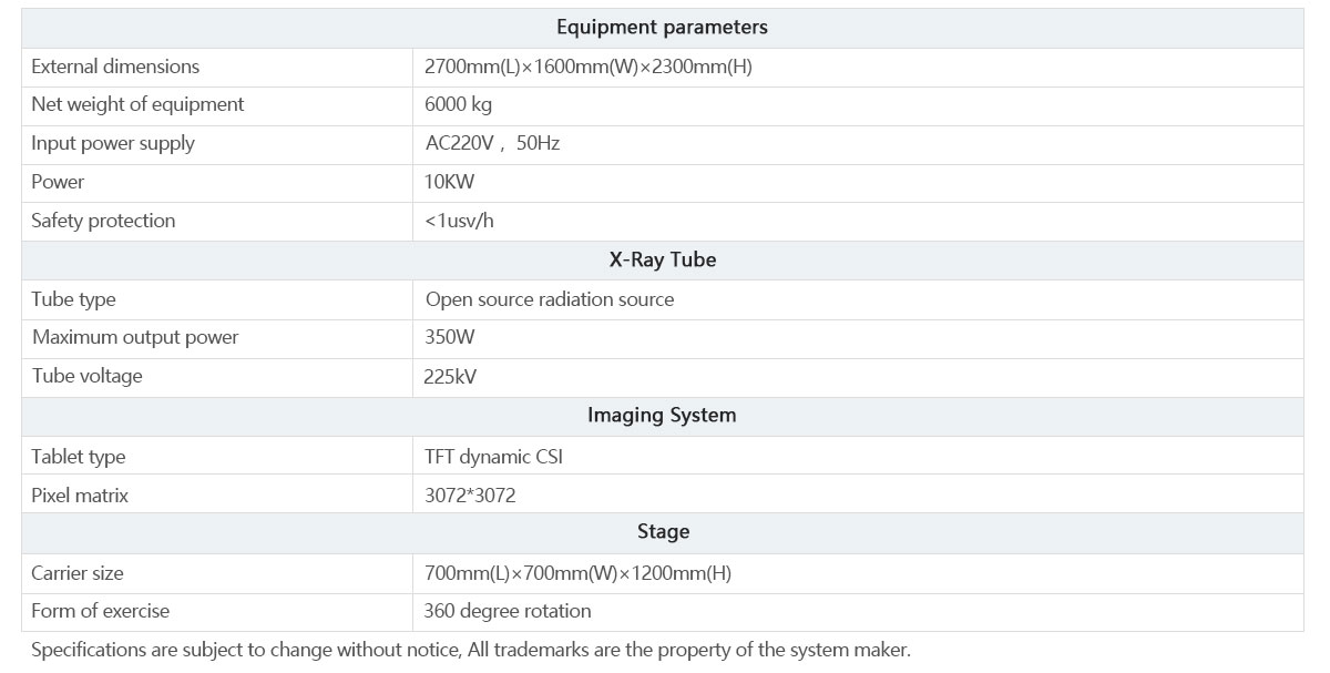 Casting x-ray inspection machine Casting x-ray inspection machine