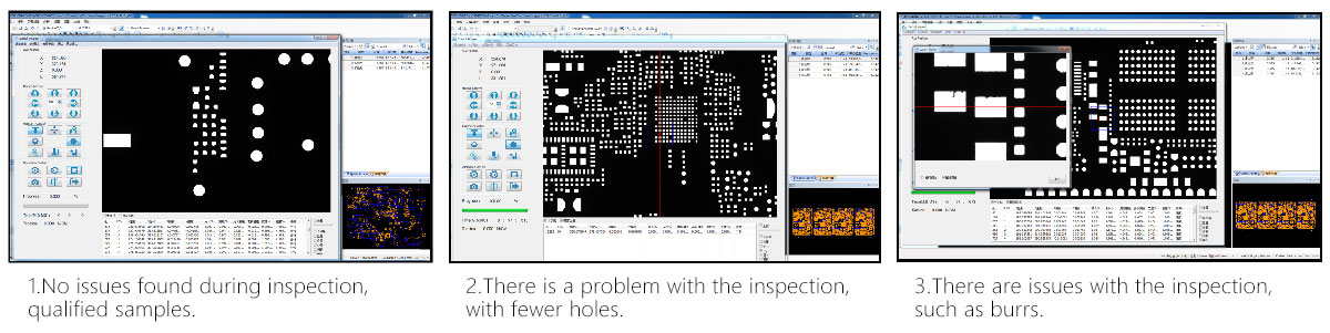 Steel mesh inspection machine